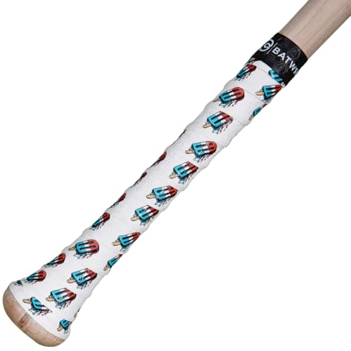 Bat Grip Tape for Baseball - Softball Precut and Pro Feel Bat Grip Tape Replacement - color: Patriotic Pop