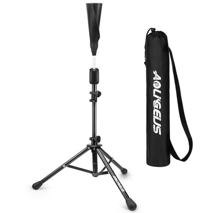 Baseball Tee Batting Tee Softball Tee Portable Travel Hitting Tee,Easy Adjustable Height,Stable Tripod Stand
