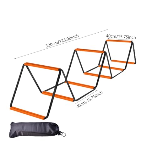Agility Ladder Soccer Speed Ladder Multifunction Flexible Agility Training Equipment Football Footwork Ladder for Home Gym - size: 8 Grids With Bag