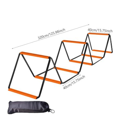 Agility Ladder, Soccer Speed Ladder, Multipurpose Agility Training Equipment, Football Footwork Ladder - size: 8 Grids With Bag