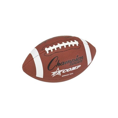Champion Sports Pro & Composite Series Footballs – Water-Resistant Composite, Indoor/Outdoor, Official–Pee Wee Sizes - size: Official, style: Composite