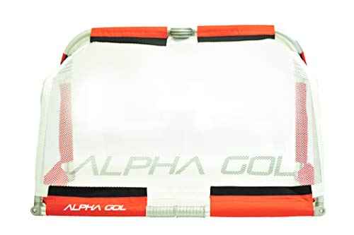 Alpha Goal - The Original All Aluminum Folding Goal with Carry Bag. Pro Grade Quick Folding Aluminum Folding Goal Bag inlcluded. Sizes 4'x2.5', 5'x3', 6'x4'. - color: Red, size: 4x2.5