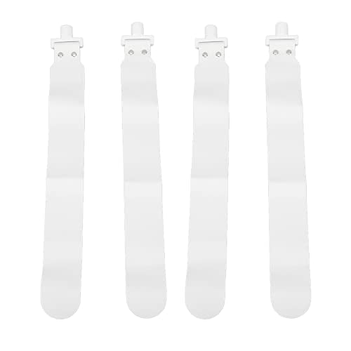 Adjustable Flag Football Set, 5 PCS PP Flag Football Belts with 10 Flags for Youth and Adults, Durable Training Equipment for Beach Games and Team Sports (White)