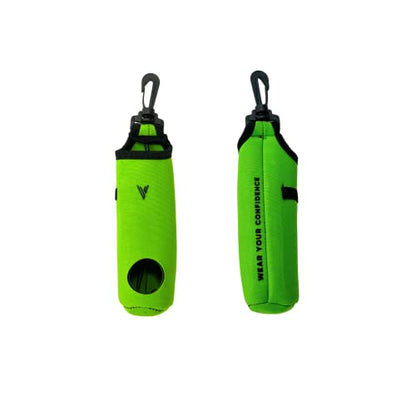 Golf Ball and Tee Holder - Holds 3 Golf Balls and 3 Tees, Soft Carry Bag Pouch with Secure 360° Swivel Keychain Belt Clip Hook, Gift Accessories for Golfers and Women’s Birthdays - color: Green