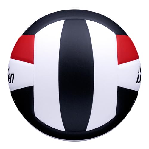 Baden | 10U Light | Official Size, 2 oz Lighter Entry Level Youth Indoor Volleyball | PU Composite, Extra Foam Backing, Reduce Sting - color: Red/White/Black