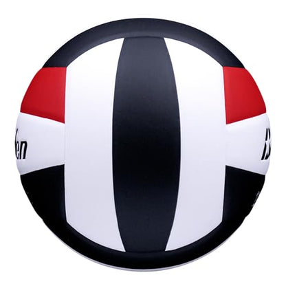 Baden | 10U Light | Official Size, 2 oz Lighter Entry Level Youth Indoor Volleyball | PU Composite, Extra Foam Backing, Reduce Sting - color: Red/White/Black
