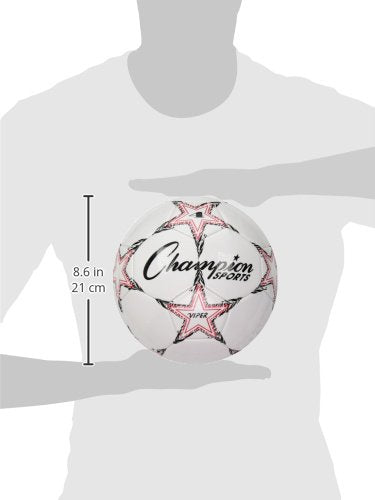 Champion Sports Viper Soccer Ball – TPU Soft-Touch Training Ball in Sizes 3,4,5 for Indoor/Outdoor Play - style: Size 5
