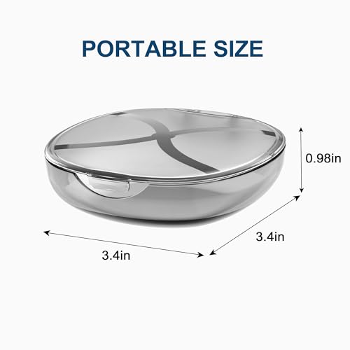 MOCEL Retainer Case with Vent Holes, Mouth Guard Case Dental Storage Container (White)