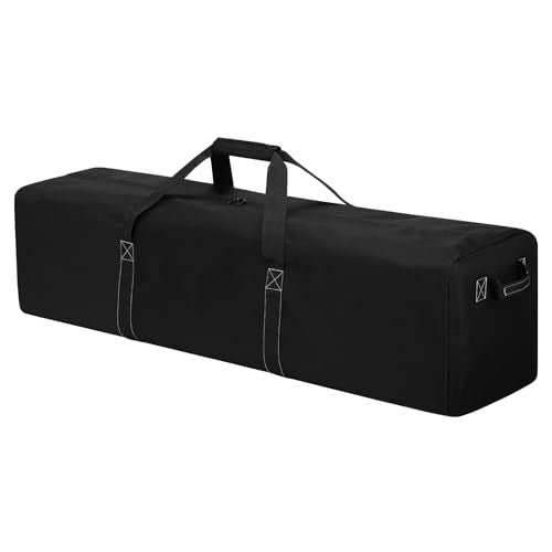 52 Inch Large Duffle Bag for Travel Camping - 180L Extra Large Heavy Duty Duffel Bag, Sport Equipment Storage Bag with 2 Sides Handles-Black - color: Black, size: 52 inch
