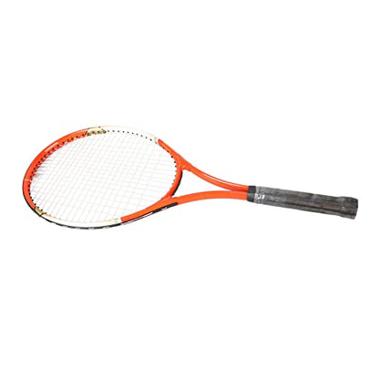 SUNGOOYUE Adult Tennis Racket, Aluminum Alloy Lightweight Racket with Triple Shock Absorption and Storage Bag, for Training and Recreational Use - color: Red