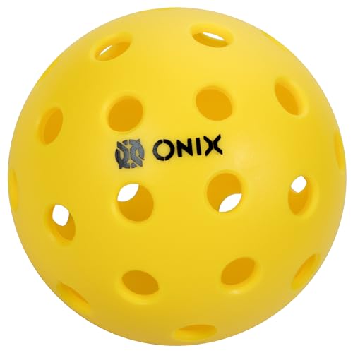 Onix Pickleball Outdoor Balls — Pure 2 and Dura 40 Pack for Durable, High-Performance Play on Outdoor Courts - color: ONIX Pure 2 Outdoor Yellow 6-Pack