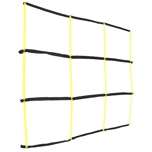 DOITOOL Nine-Square Agility Ladder for Soccer Training, Foldable Soft Speed and Footwork Ladder, Football Agility Training Tool for Athletic Conditioning and Coordination