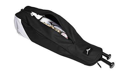 Mizuno Youth Stick Bag | Youth Baseball and Youth Softball Bag | Holds 2 Bats | J Hook for Fence Hanging | Carry as Tote or Backpack | Large Main Compartment