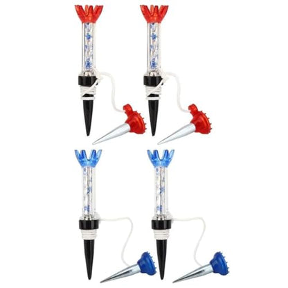 HERCHR 4 PCS Golf Tees, Plastic Magnetic 70mm Long Reusable Practice Tees, Unbreakable Flexible Spring Golf Tee Set for Men Women Driving Range Mat Training Indoor Outdoor