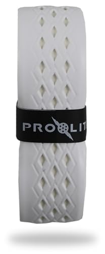 No-Sweat Diamond Grip for Pickleball Paddles, Tennis, Racquetball - color: White w/ White Underlay, size: 1-Pack