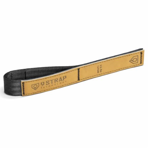 9 STRAP Baseball Grip Strap Full Hide Hitting Tool | Original Two-Handed Swing Trainer for Injury Prevention, Bat Speed & Proper Mechanics - size: Youth M