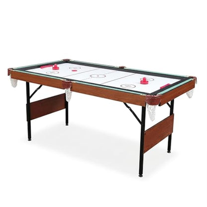 RACK Crux 55-inch Folding Billiard/Pool Table – Portable, Space-Saving Foldable Design - style: Green 3-in-1 Multi Game