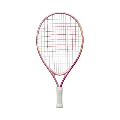 Wilson Intrigue Junior 19 Girls Tennis Racket Red/Yellow Strung 205g L
