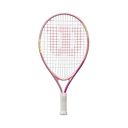 Wilson Intrigue Junior 19 Girls Tennis Racket Red/Yellow Strung 205g L