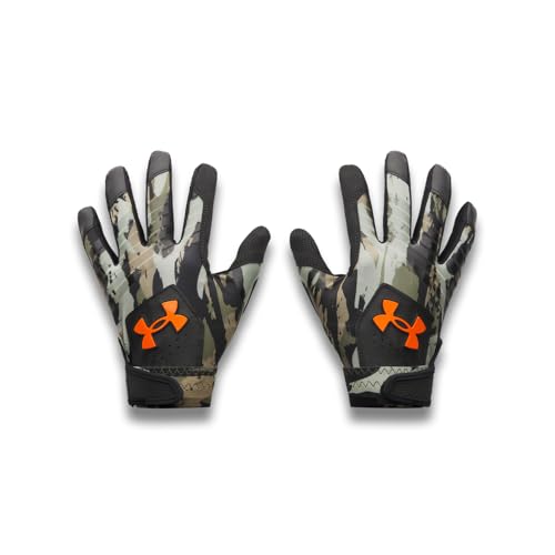 Under Armour Youth Clean Up Baseball Gloves Limited Edition - color: (001) Black / / Team Orange, size: Youth Large