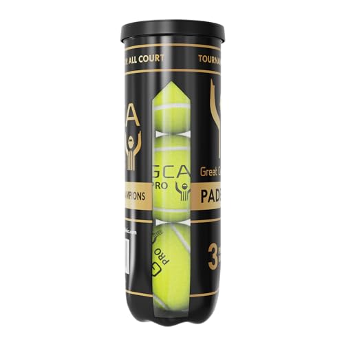 Great Call Athletics | Padel Pro Balls | Professional Tournament Quality | 3 Ball Can Pressurized Performance Game for Racket