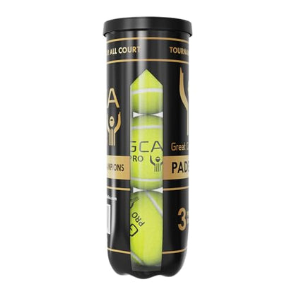 Great Call Athletics | Padel Pro Balls | Professional Tournament Quality | 3 Ball Can Pressurized Performance Game for Racket