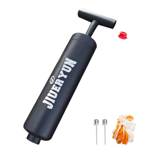 Ball Pump for Sports Balls - Push & Pull Inflating System - Hand Pump for All Exercise Balls - Volleyball Pump, Basketball Inflator, Football & Soccer Ball Air Pump - color: BLACK-SIMPLE
