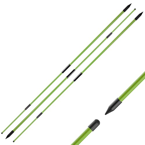 Signature Fitness Golf Alignment Sticks, 2 Pack 48" Upgraded Collapsible Design, Multiple Colors Foldable Golf Training Aids for Aiming Putting Swing Posture Correction - color: Green, size: 3pack