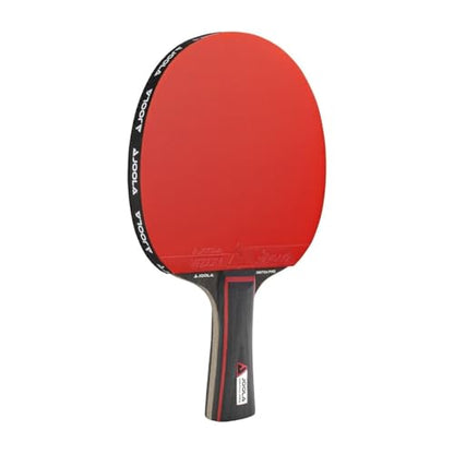 JOOLA Duo Pro Ping Pong Paddles Set of 2 - Professional Table Tennis Paddles, Three Advanced 3 Star Tournament Ping Pong Balls and Carrying Case - Advanced Table Tennis Rackets - color: Red