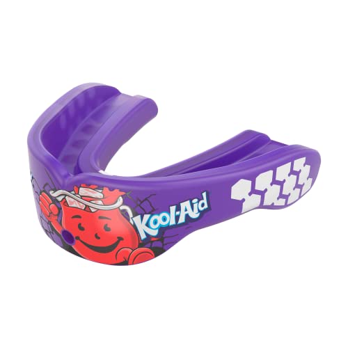 Shock Doctor, Gel Max Power Flavor Mouth Guard, Football, Lacrosse, Hockey, MMA, Boxing, Youth & Adult - color: Kool-aid Grape, size: Youth