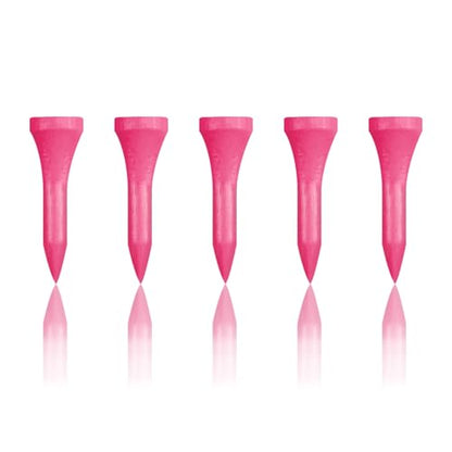 Wooden Golf Tees 3-1/4", 2-3/4", 1-1/2" Available,100 Count (Natural Color, White, Black, Blue, Red, Pink) - color: Pink, size: 1 1/2 inch