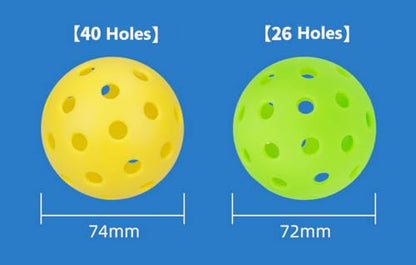 4-Pack Bucket Toss Golf Balls, Yard Toss Games Balls, Bucket Game Golf Ball, Outdoor and Indoor Pickleball Ball, with Mesh Bag - color: Green, style: 40-Holes Pro Balls for Game