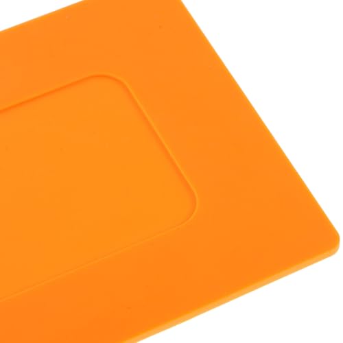 VICASKY 2pcs Baseball Training Markers Portable Flat Agility Discs Orange Rectangular Boundary Spots for Baseball Coaching and Field Drills