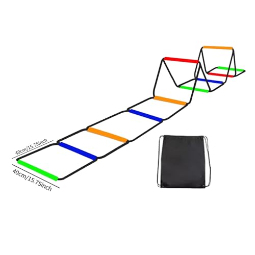 Colaxi Agility Ladder Speed Ladder Workout Improves Coordination Home Gym Outdoor Sports Folding Rugby Multipurpose Fitness Training