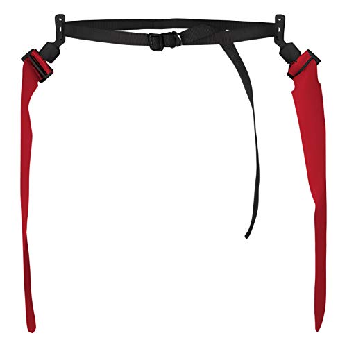 CHAMPRO unisex adult "Pop" Six Quick Down Pop Football Flag Belt - color: Scarlet