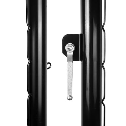 Aoneky Pickleball Post with Ground Sleeves - color: Black, style: Round