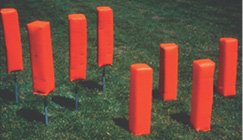 Stackhouse Football Weighted Corner Pylons in Orange - Set of 4