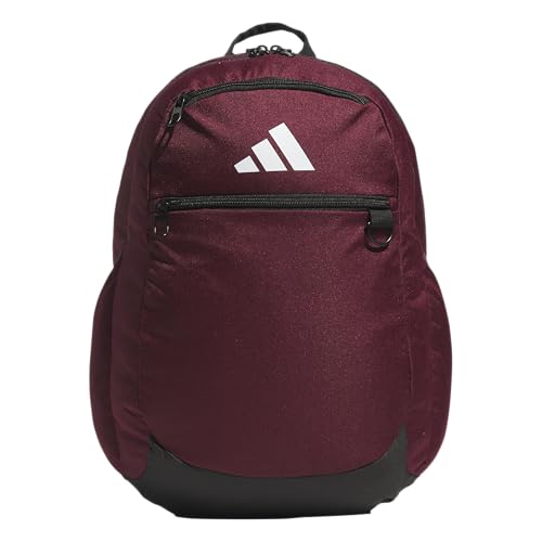 adidas Striker 3 Team Sports Backpack – Daypack for Sports Gym Travel, 36L - color: Maroon