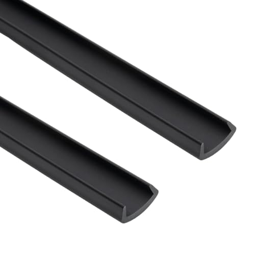 2PCS Pickleball Paddle Edge Guard, 31 Inches Long, Protect Paddle Surface, Adding Weight Enhance Control Change The Look, DIY Replacement Edge Strips - color: U138 Black-Outside14mm & Inside 11mm, size: U138 Black-Outside14mm & Inside 11mm