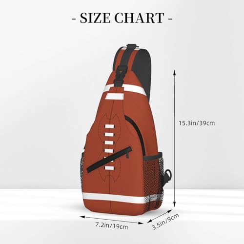 Football Sling Backpack Crossbody Shoulder Bag Purse Chest Bag for Men Women A - color: Football a