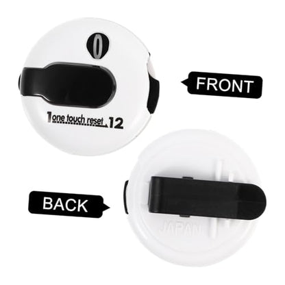 Cabilock Golf Score Counter Hat Clip, White Stroke Clicker Scorer, Portable Golf Scoring Device for Outdoor Play and Training
