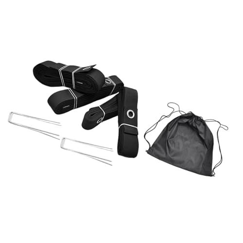 Beach Volleyball Line with Ground Nails Outdoor Volleyball Line Volleyball Courts Webbing Marker Enduring - color: Black
