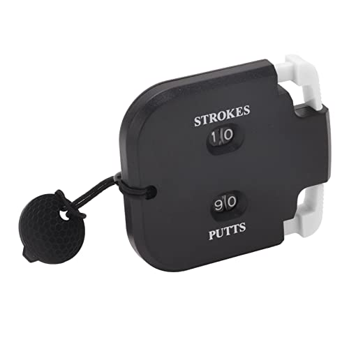 RiToEasysports Golf Score Counter Plastic 2 Digits Stroke Putts Counting Clicker with a Zero Function for Easy Game Tracking Green - color: Black Body White Press