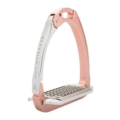 Acavallo Aluplus 2.0 Stirrups, One Size, Antique Rose