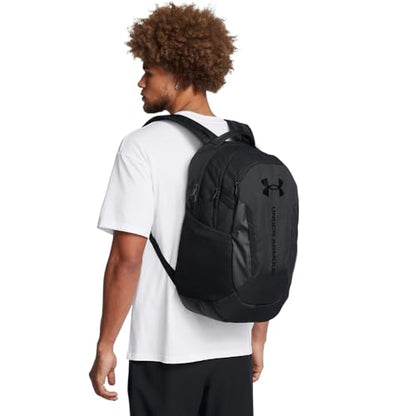 Under Armour Unisex-Adult Hustle 6.0 Backpack - Mens and Womens, (003) Black/Black/Black, One Size Fits Most - color: (003) Black / Black / Black, size: One Size