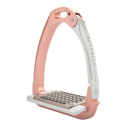 Acavallo Aluplus 2.0 Stirrups, One Size, Antique Rose