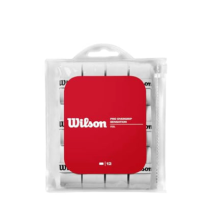 WILSON Sensation Pro Tennis Racquet Over Grip, White - color: White, style: Pro Sensation