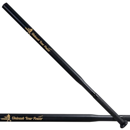 30in Skinny Baseball Training Bat Steel Hitting Practice Bat for Youth/Adult, Black Matt, PU Wrapped