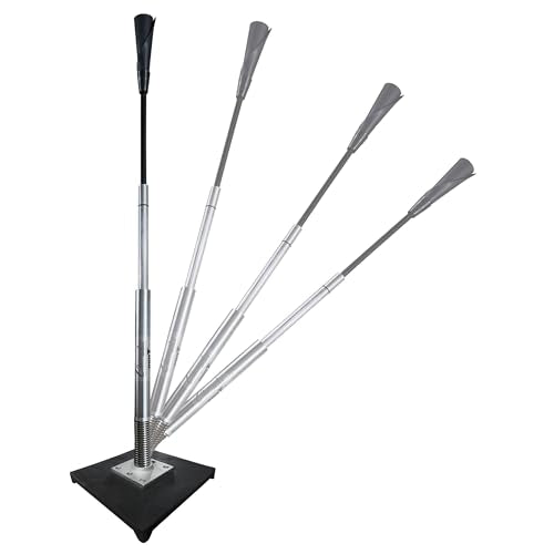 Champion Pro Series Adjustable Batting Tee – Durable, Easy Setup Hitting Trainer for Baseball & Softball - style: Spring Loaded Adjustable (23"-43")