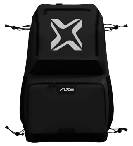 Axe Batpack | Baseball and Softball Backpack | Designed to Carry Bats, Cleats, & All Your Gear - color: Black Onyx